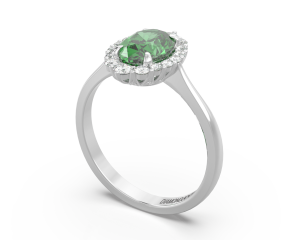 Gemstone ring REM073-Emerald